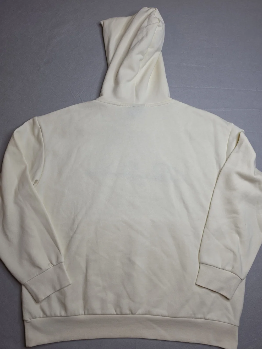 H&M Relaxed Fit Hoodie in a cream color with "Petrichor Syndrome" embroidered XL - Picture 6 of 6